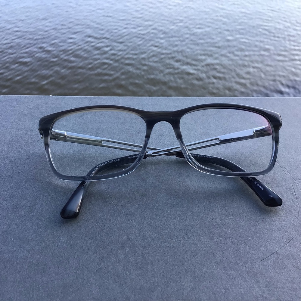 Colours by Alexander Julian Wilmont Eyeglasses Black/Gray Tortoise and Titanium